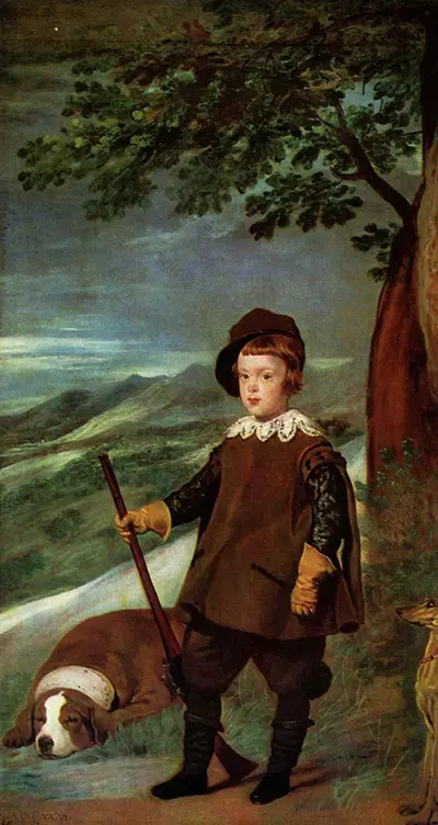 Prince Balthasar Carlos in Hunting Dress Diego Velazquez